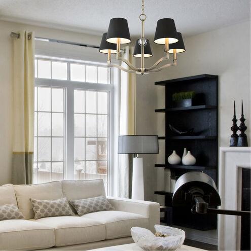 Chandelier installed on ceiling in modern room interior setup