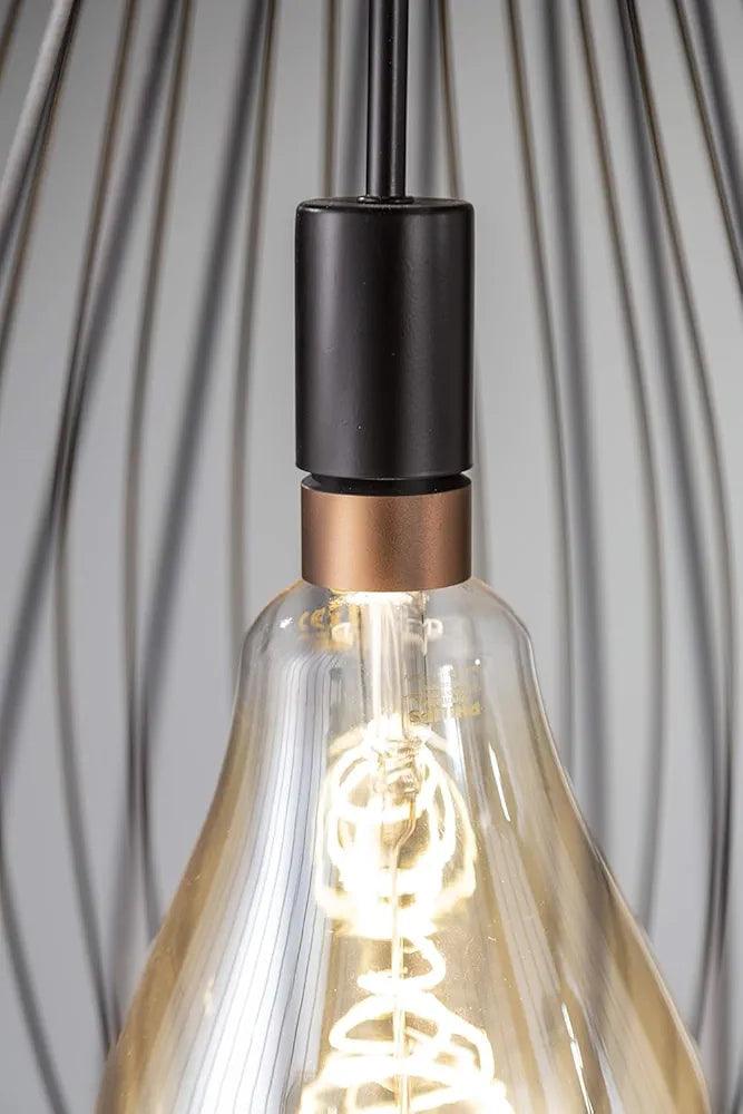 N I CREATIONS stylish ceiling lamp with a sleek design and visible warm light bulb
