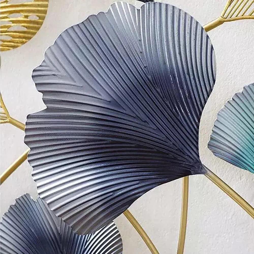 N I CREATIONS decorative wall art featuring metallic leaf designs for unique home decor