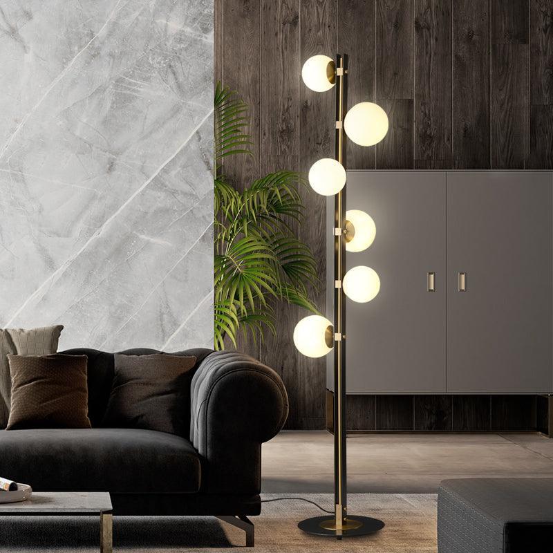 Stylish N I CREATIONS floor lamp with multiple globes, ideal for enhancing modern home decor