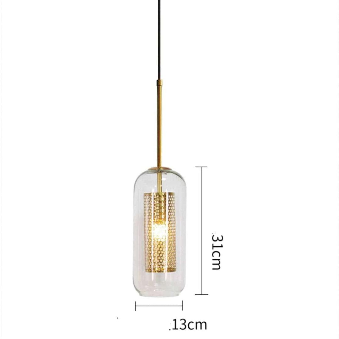 Pendant light dimensions 13×13×62 cm (adjustable up to 150 cm) – N I CREATIONS™