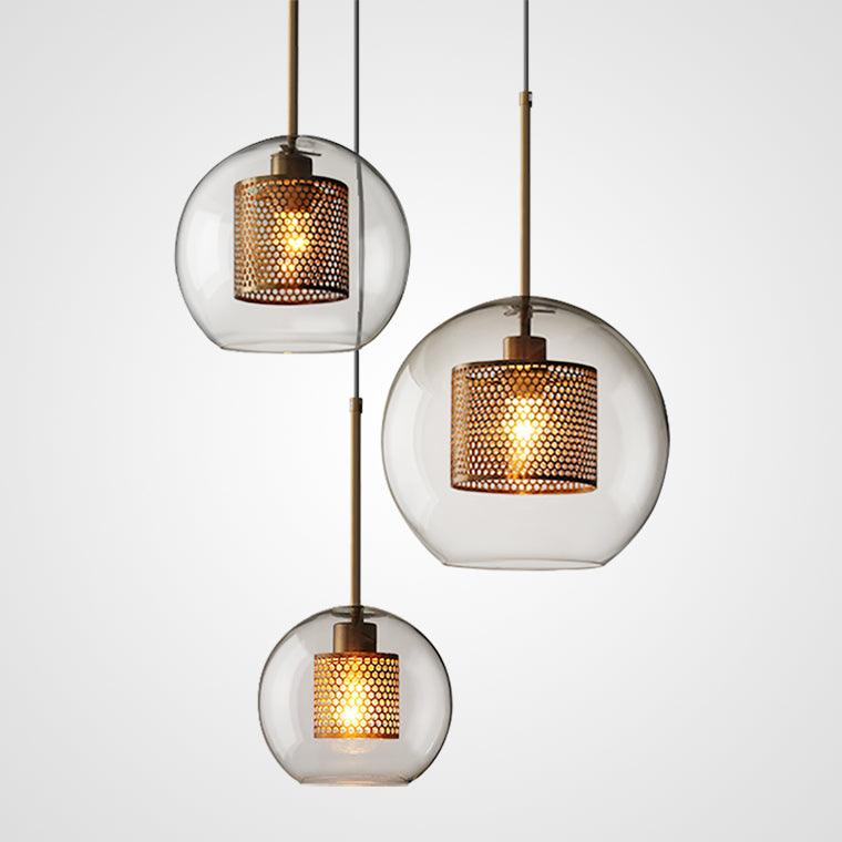Elegant N I CREATIONS hanging lights in glass and metal for stylish home decor