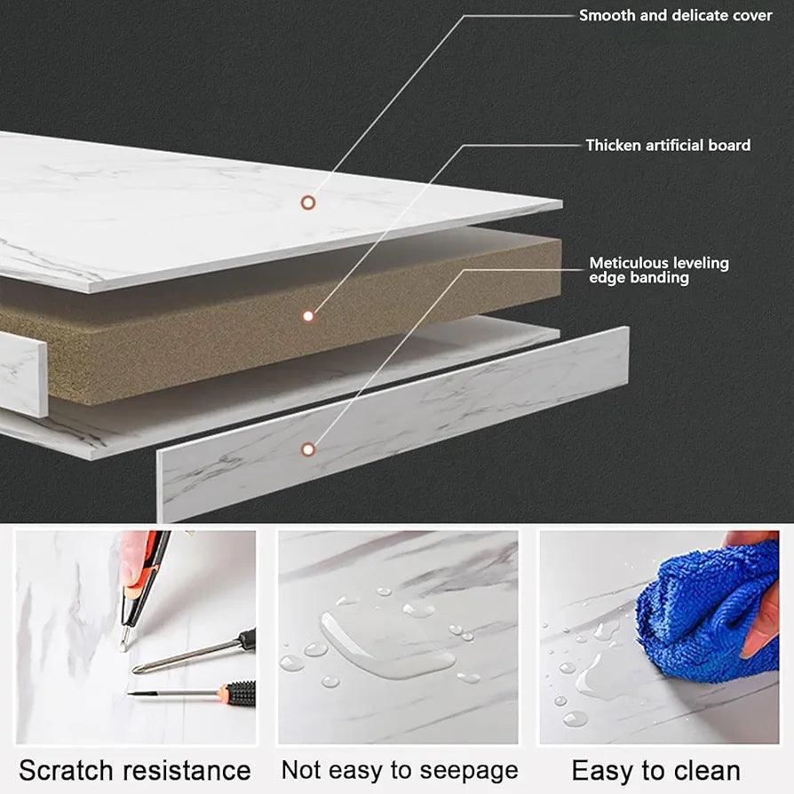 Detailed view of Modern Coffee Table features with scratch resistance and easy clean surface