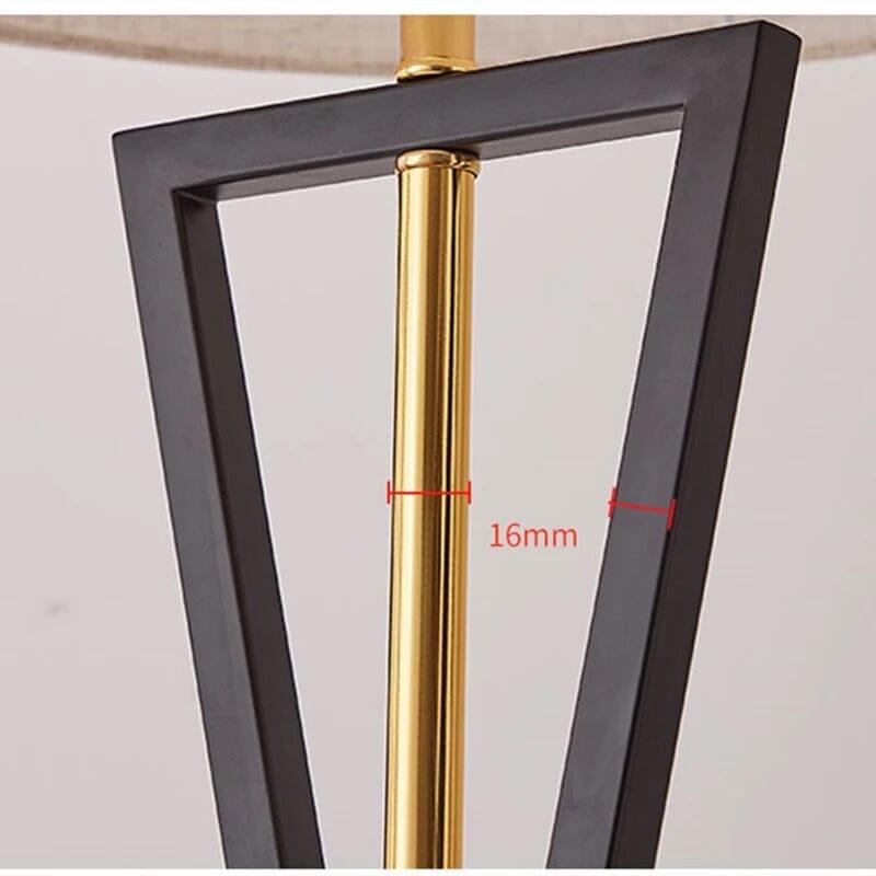 N I CREATIONS Modern Floor Lamp with a sleek design and gold and black metal finish