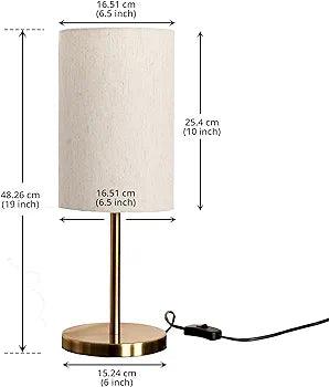 N I CREATIONS modern table lamp with a sleek design and beige shade for contemporary decor
