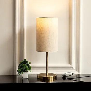 Stylish N I CREATIONS modern table lamp with elegant shade and brass base for home decor