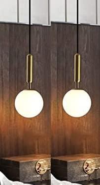 Modern Pendant light lamp restaurant with a sleek round glass shade for elegant dining decor