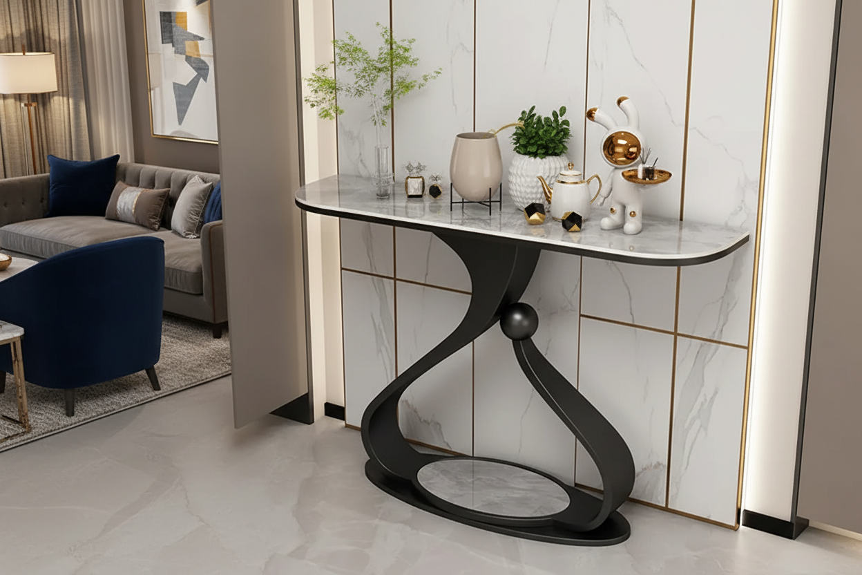 Scandinavian Style Entryway Console Table – Minimalist Hallway & Living Room Furniture