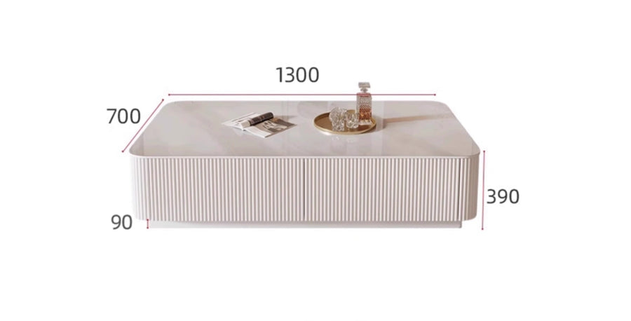 Rectangular table with dimensions labeled on a white background
