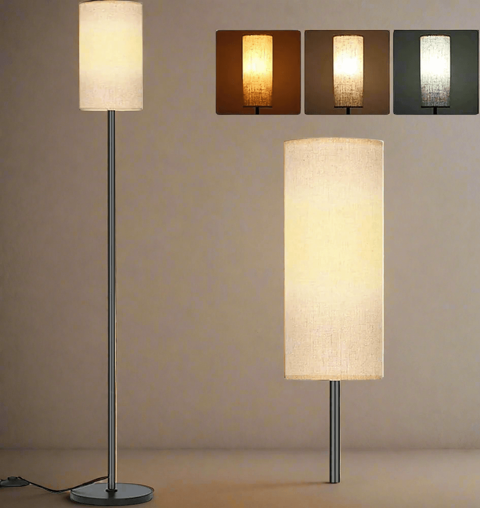 N I CREATIONS Standing floor lamp in three colors with a sleek design for home decor
