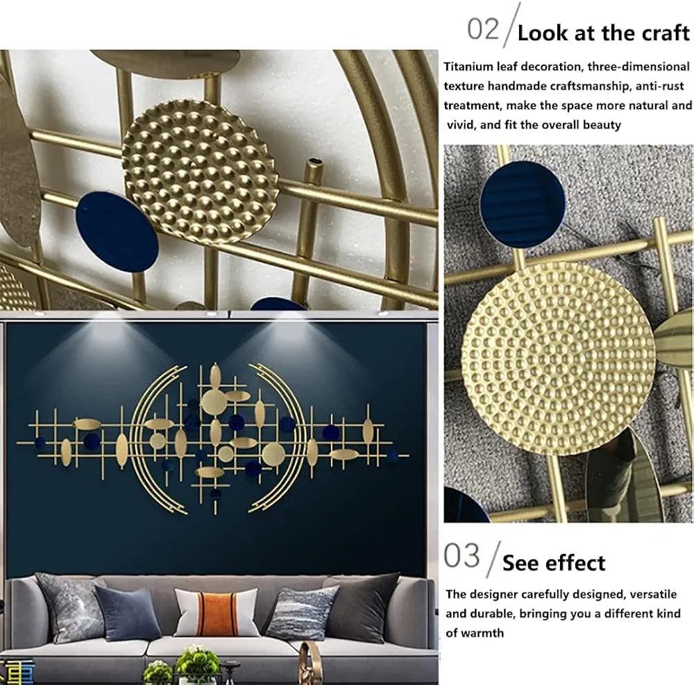 Elegant N I CREATIONS wall art featuring metallic textures and modern design for home decor