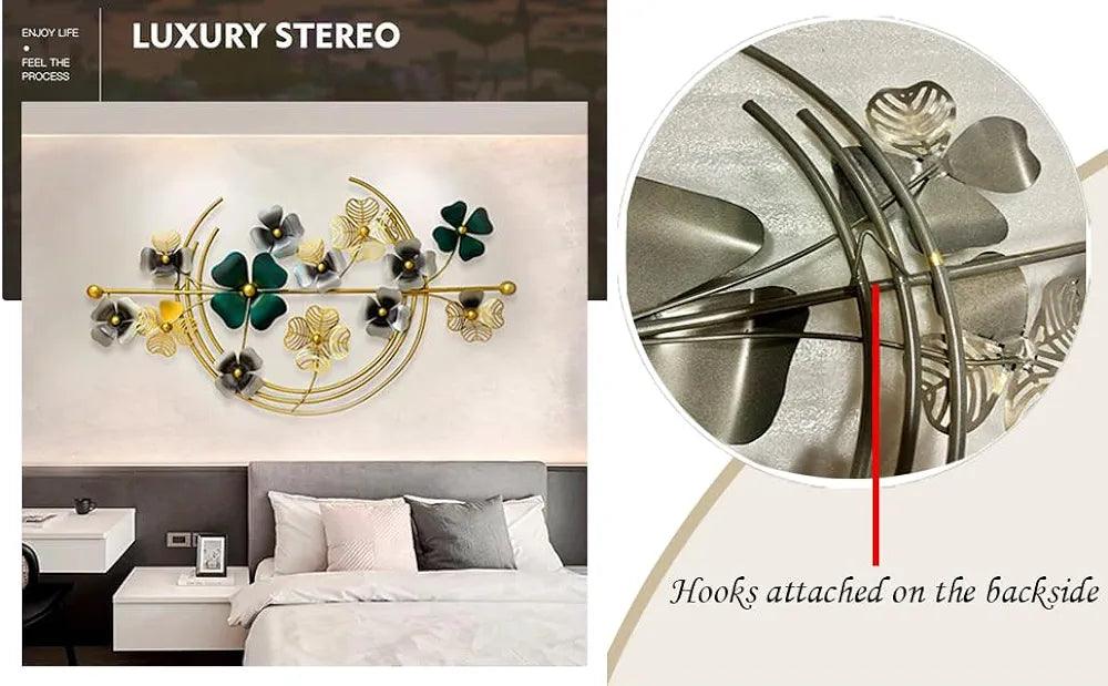 N I CREATIONS wall art featuring decorative flowers and leaves in a modern design for stylish home décor
