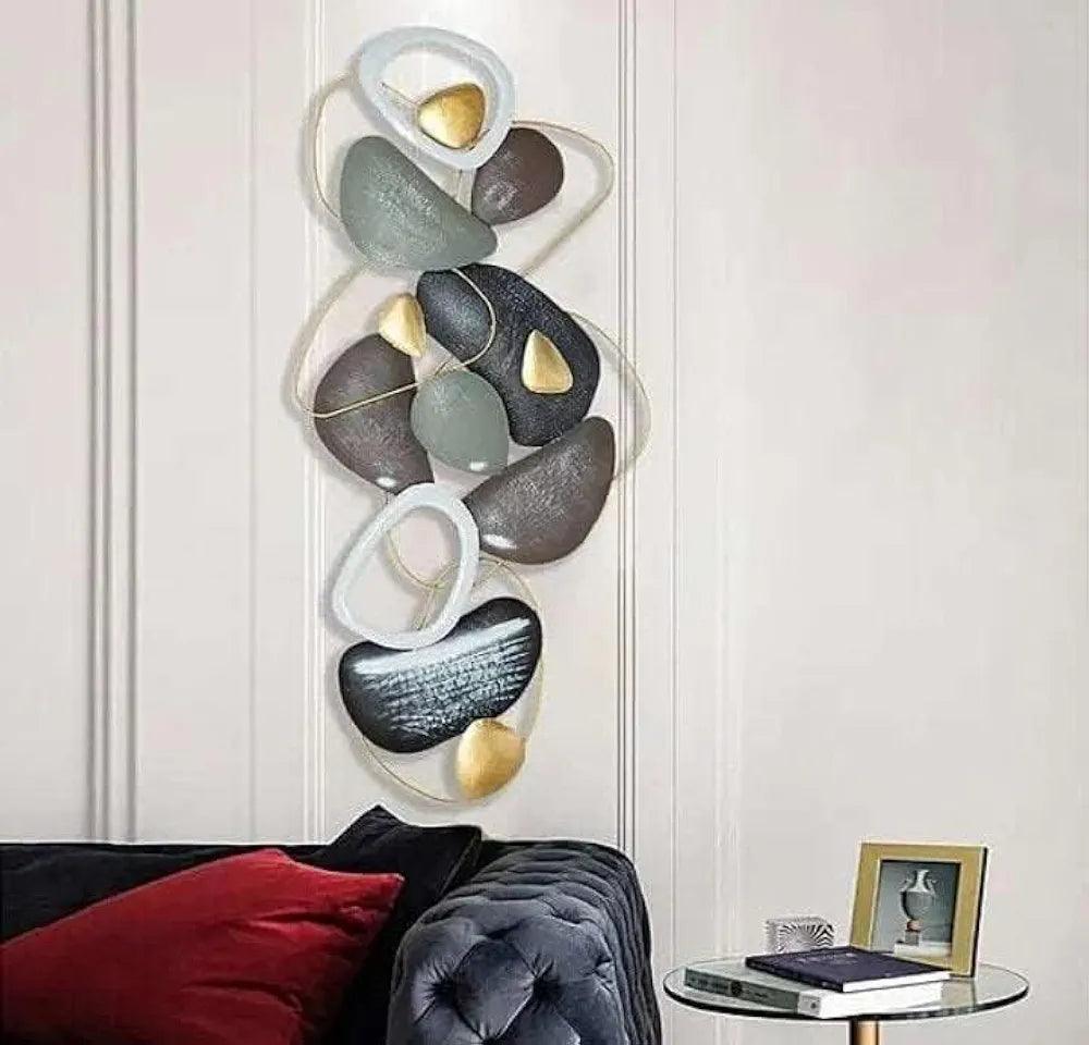 Stylish N I CREATIONS wall decor featuring an abstract design with elegant shapes and colors