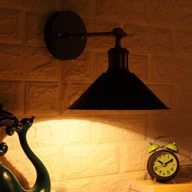 N I CREATIONS Stylish Wall Light with a Black Shade, Perfect for Home Decoration