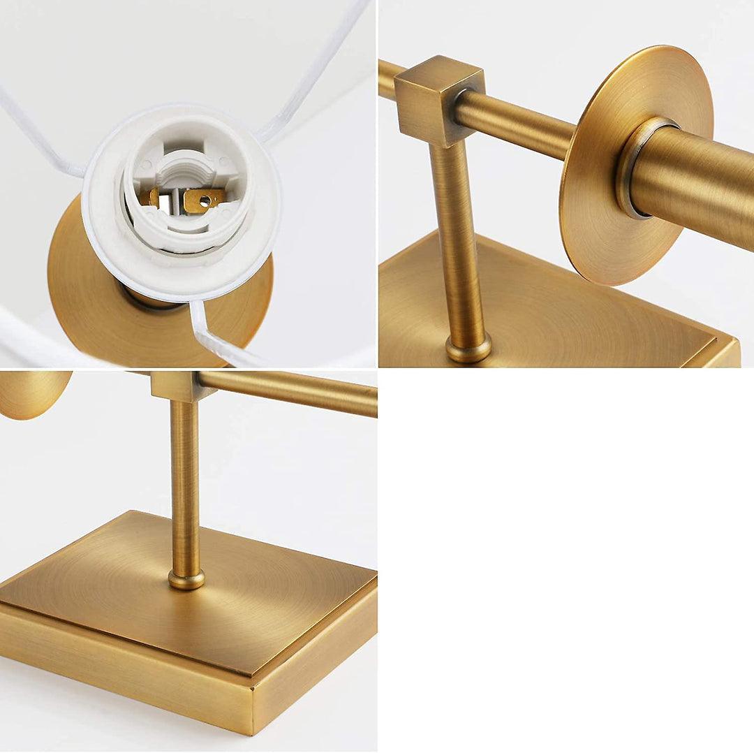 N I CREATIONS elegant decorative wall light with a stylish brass base and adjustable design