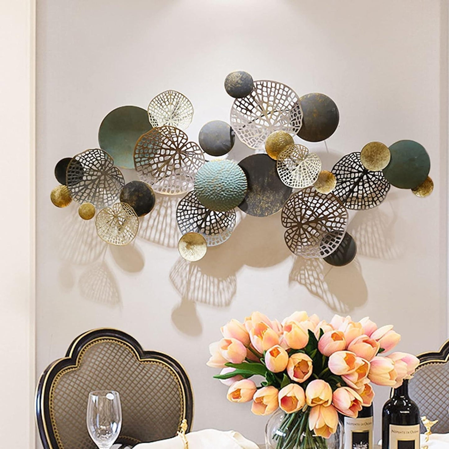 N I CREATIONS modern wall sculptures featuring intricate designs and colors for stylish home decor