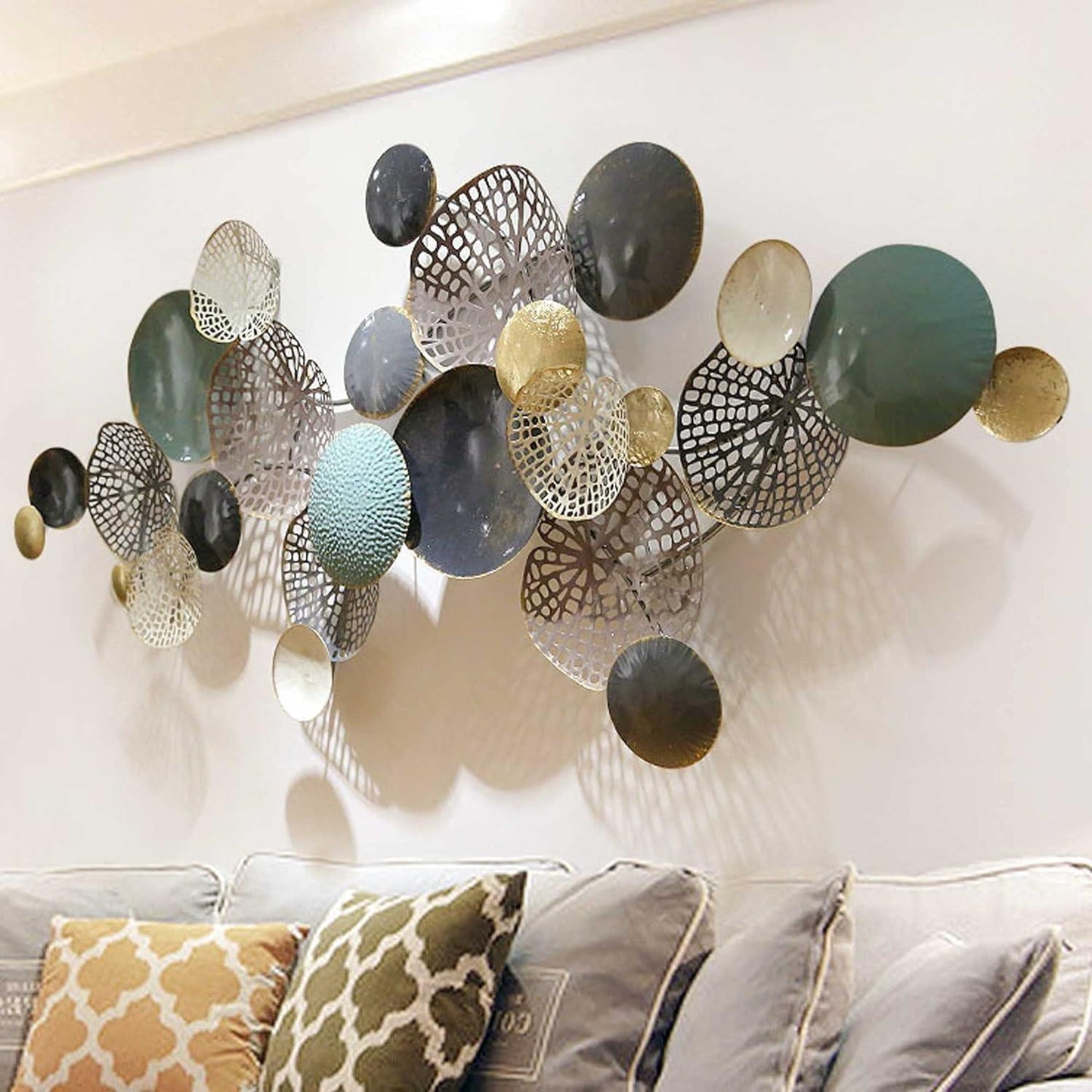 N I CREATIONS Elegant Wall Sculptures featuring an Artistic Layered Design for Home Decor