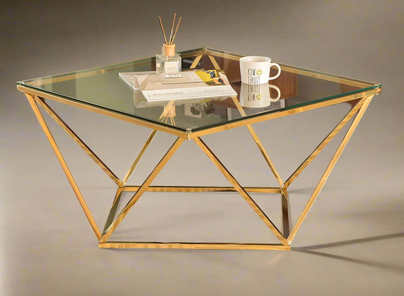 Designer coffee table styled with books and candles – N I CREATIONS