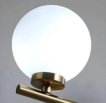 3Colors Dimming Gold LED Wall Light Glass Ball Bathroom Wall Lamp Mirror Lighting with, Light Fixture