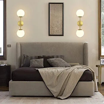 Wall Lights for Living Room Modern Wall Lamps for Bedroom or Home Decoration (Doom Gold, Without Bulb)