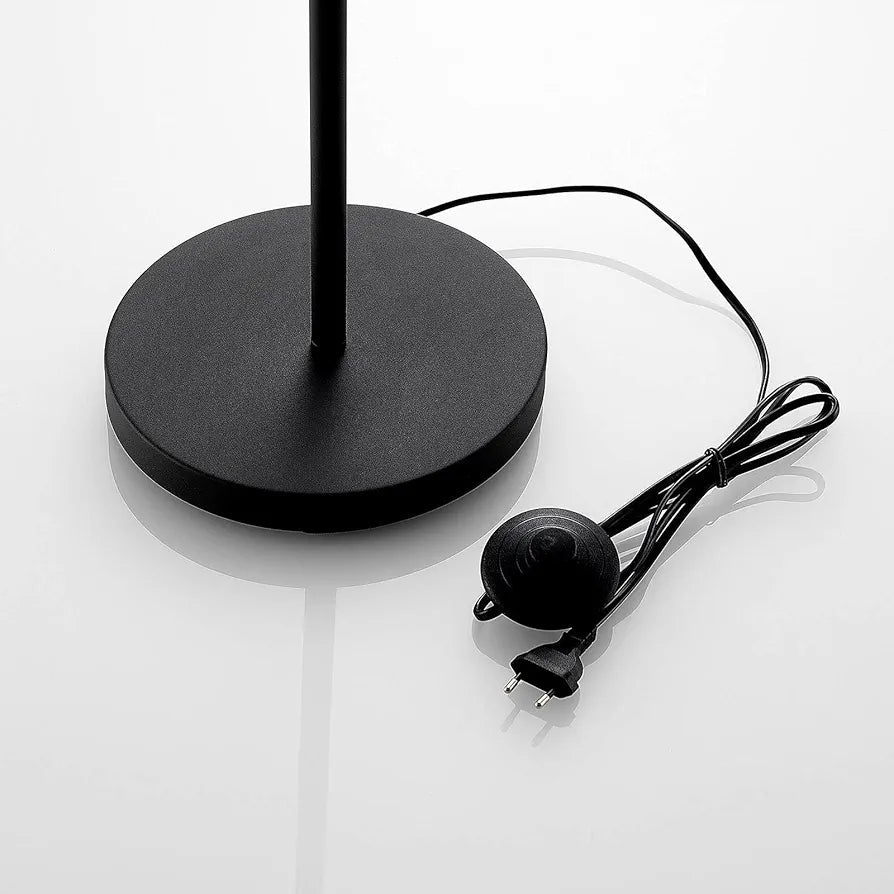 Floor Lamp (Modern) in Black Textile (1 Bulb, E27) - Floor Lamp, Floor Lamp, Living Room Lamp