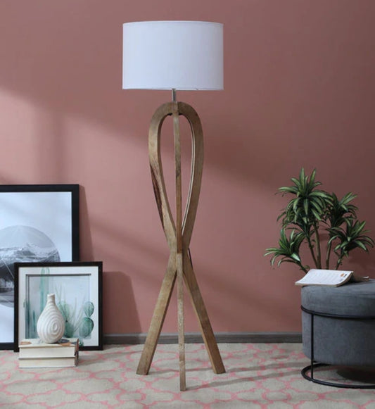 Bamboo Linen Floor Lamp – Timeless Sustainable Design
