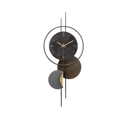 Luxury Illuminated Wall Clock with LED Light – Modern Decorative Design for Living Room N I CREATIONS