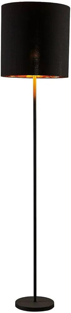 N I CREATIONS elegant floor lamp standing with a black shade and sleek metal base for modern home decor