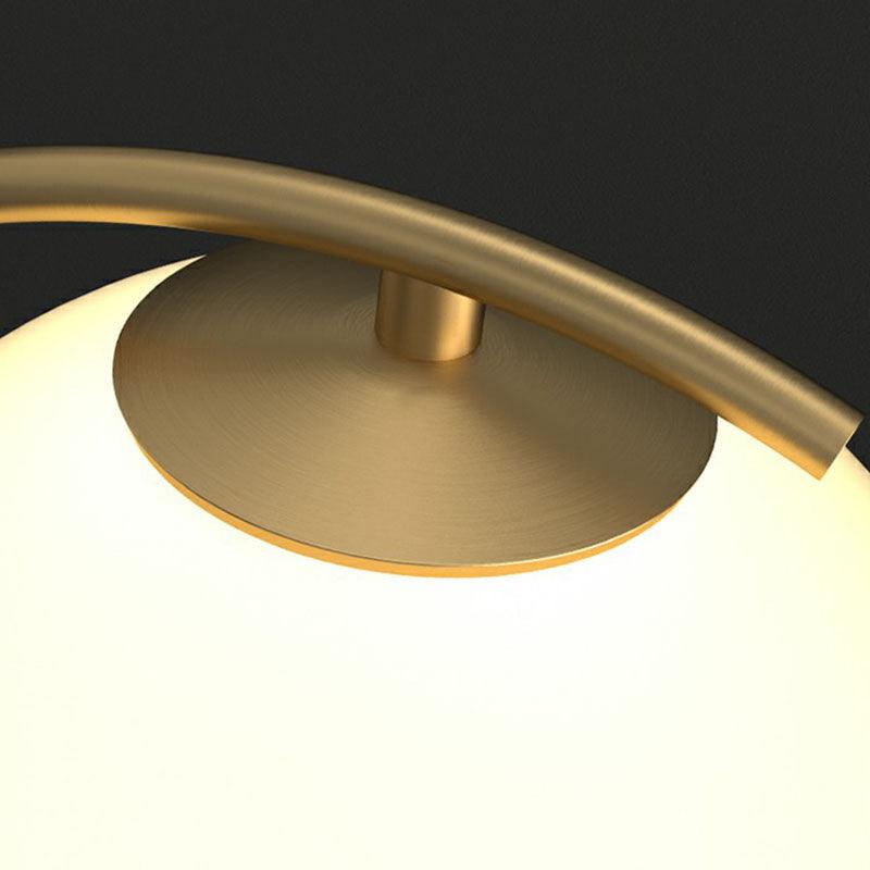 N I CREATIONS modern night lamp with a sleek gold finish and a rounded design for home decor