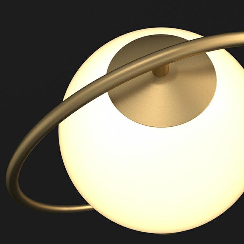 N I CREATIONS modern night lamp with a circular design and soft glowing light for home decor