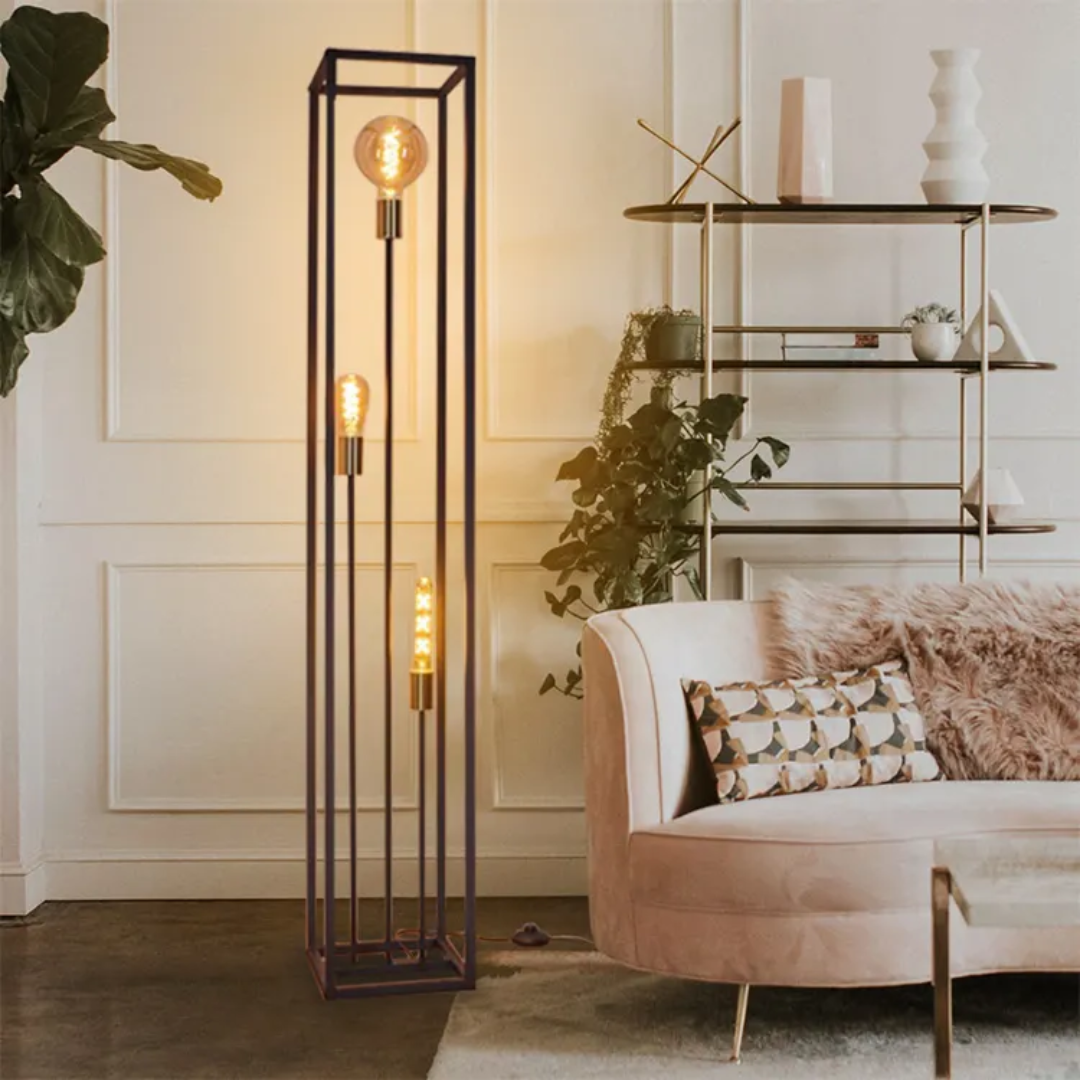 Designer Vintage Metal Floor Lamp – Industrial Retro Standing Lamp for Living Room & Bedroom