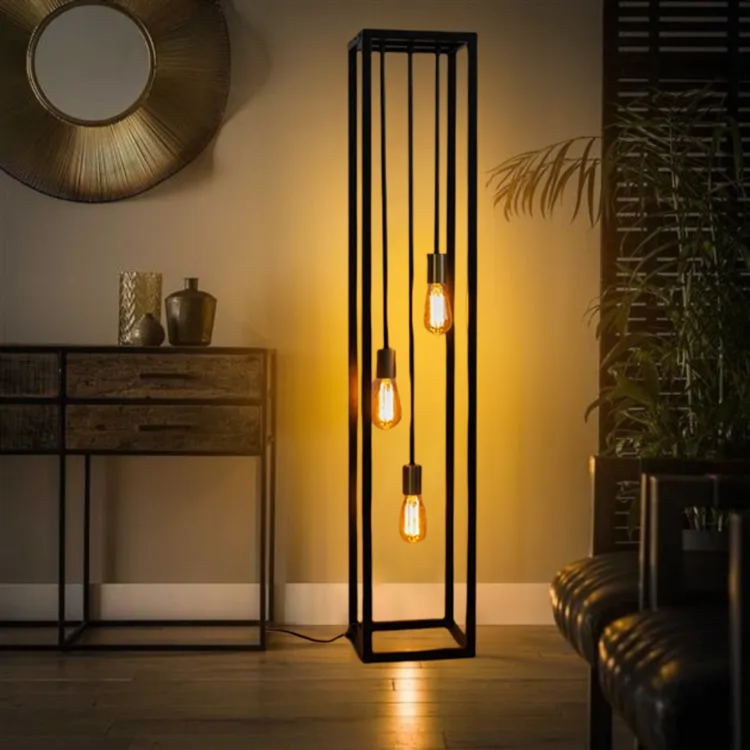 Designer Vintage Metal Floor Lamp – Industrial Retro Standing Lamp for Living Room & Bedroom