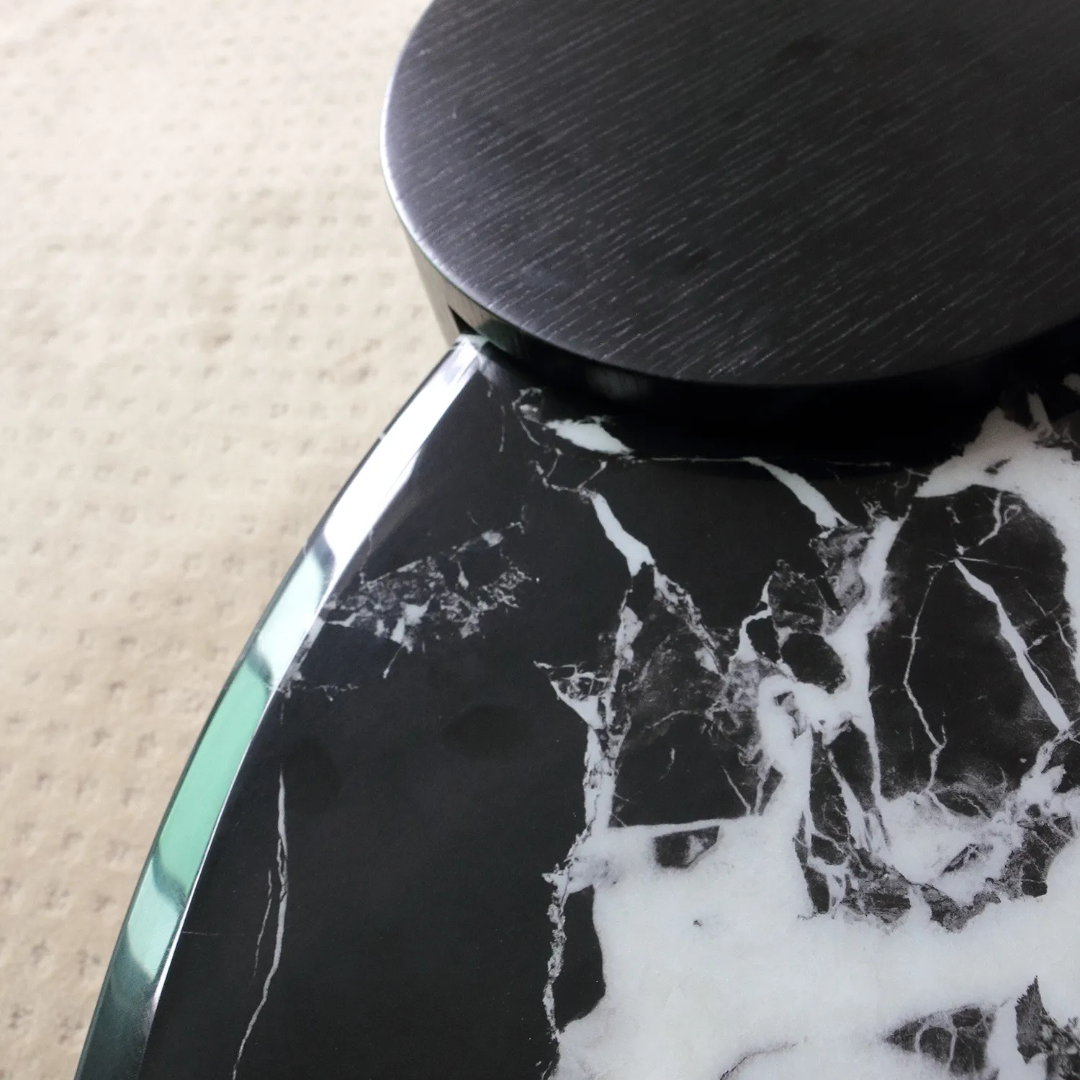 Luxury Solid Marble Accent Table – Orbicular Round Coffee & Accent Side Table