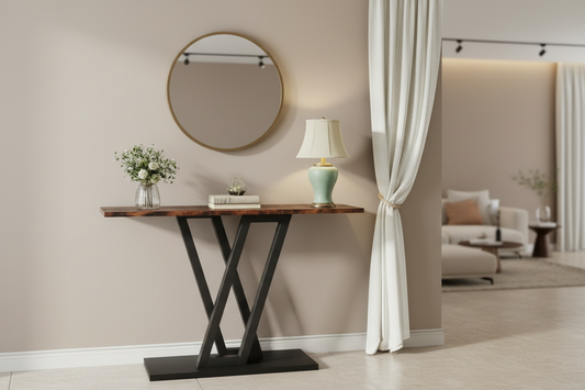Modern 43″ Narrow Console Table – Entryway & Hallway Sofa Table
