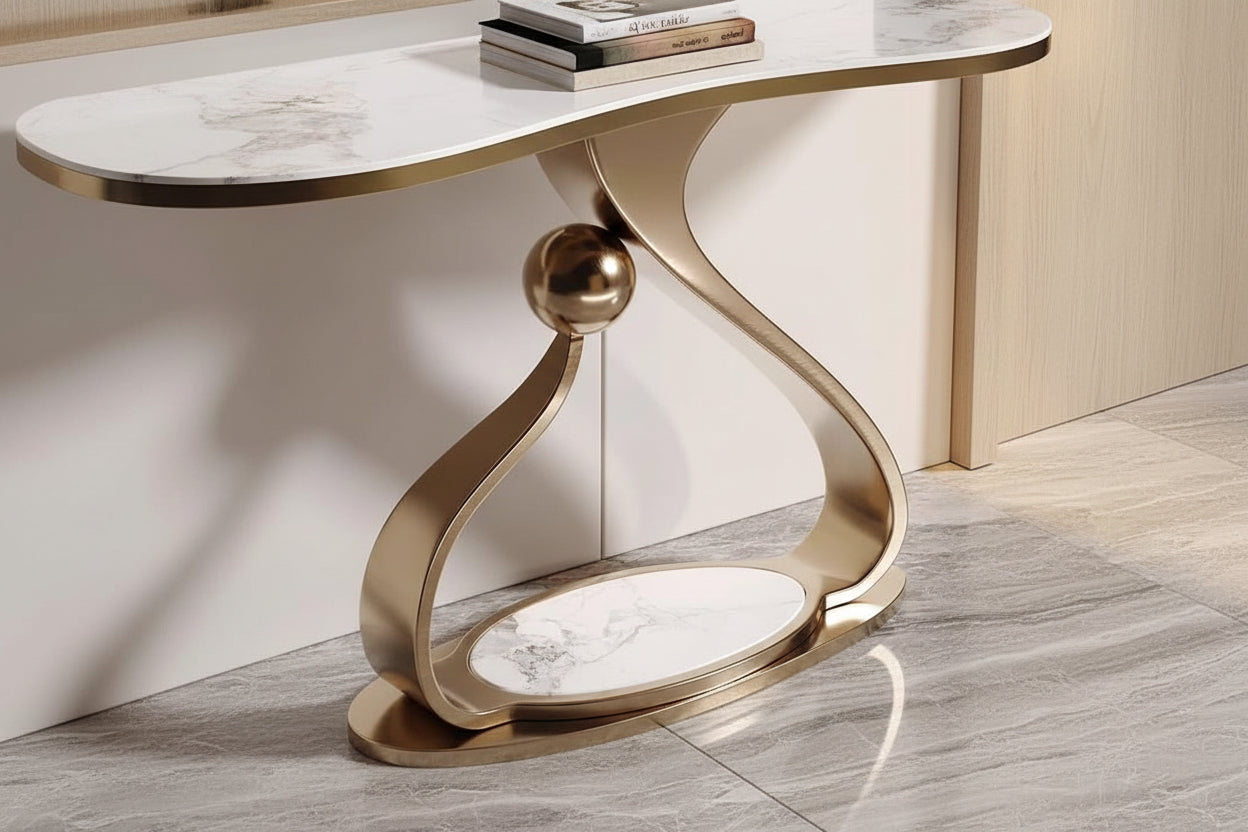 Scandinavian Style Entryway Console Table – Minimalist Hallway & Living Room Furniture