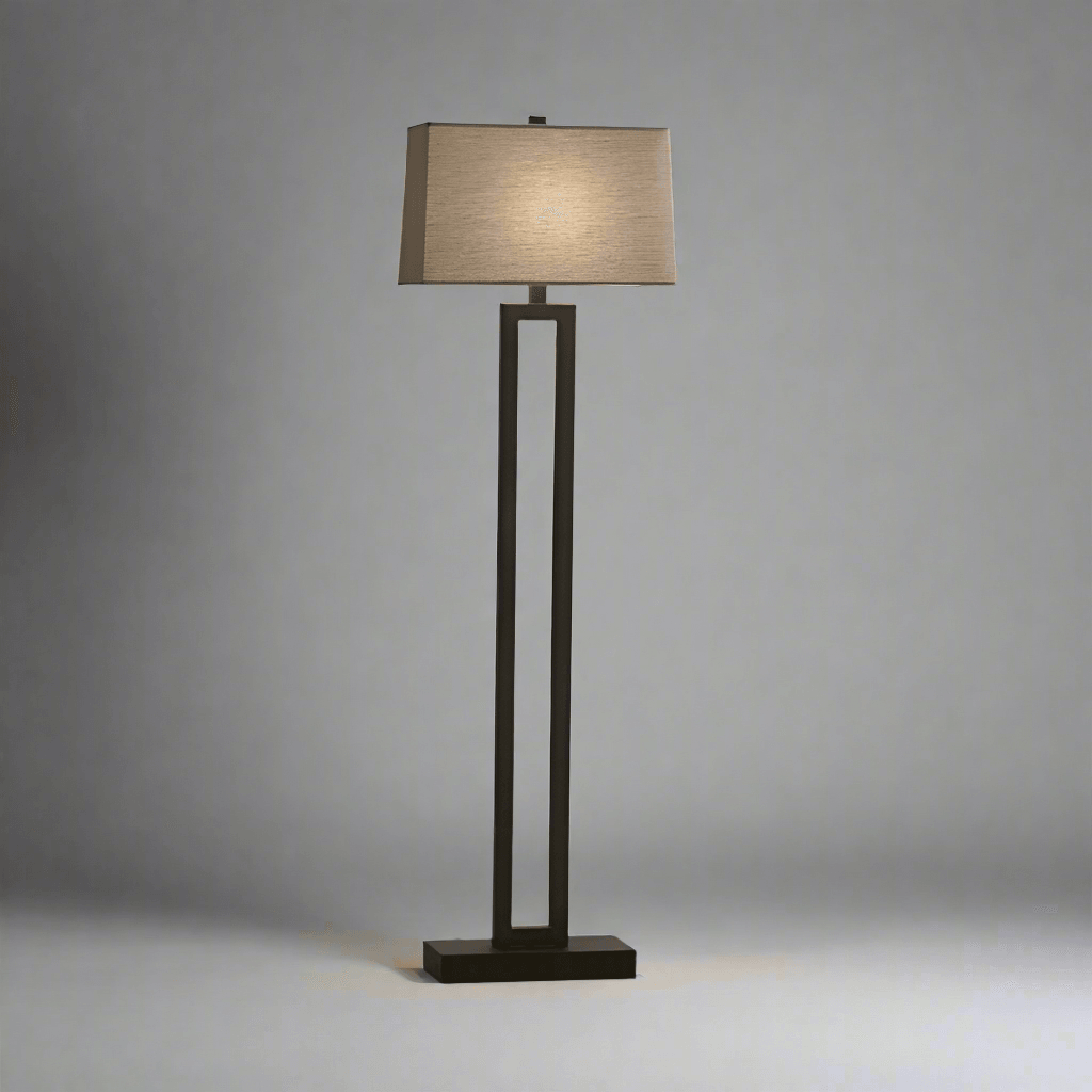 N I CREATIONS Standing floor lamp with a modern design and textured shade for stylish home decor