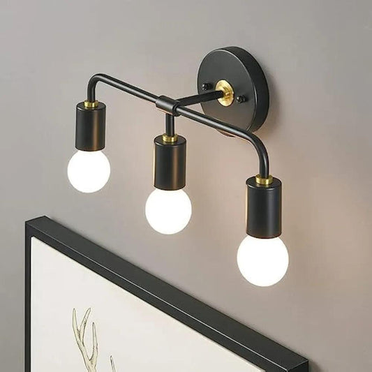 N I CREATIONS Modern Wall Lamp with Three Bulbs for Elegant Home Decoration